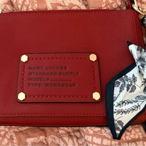 Marc Jacobs Scarlet Crossbody Bag with Scarf Accent